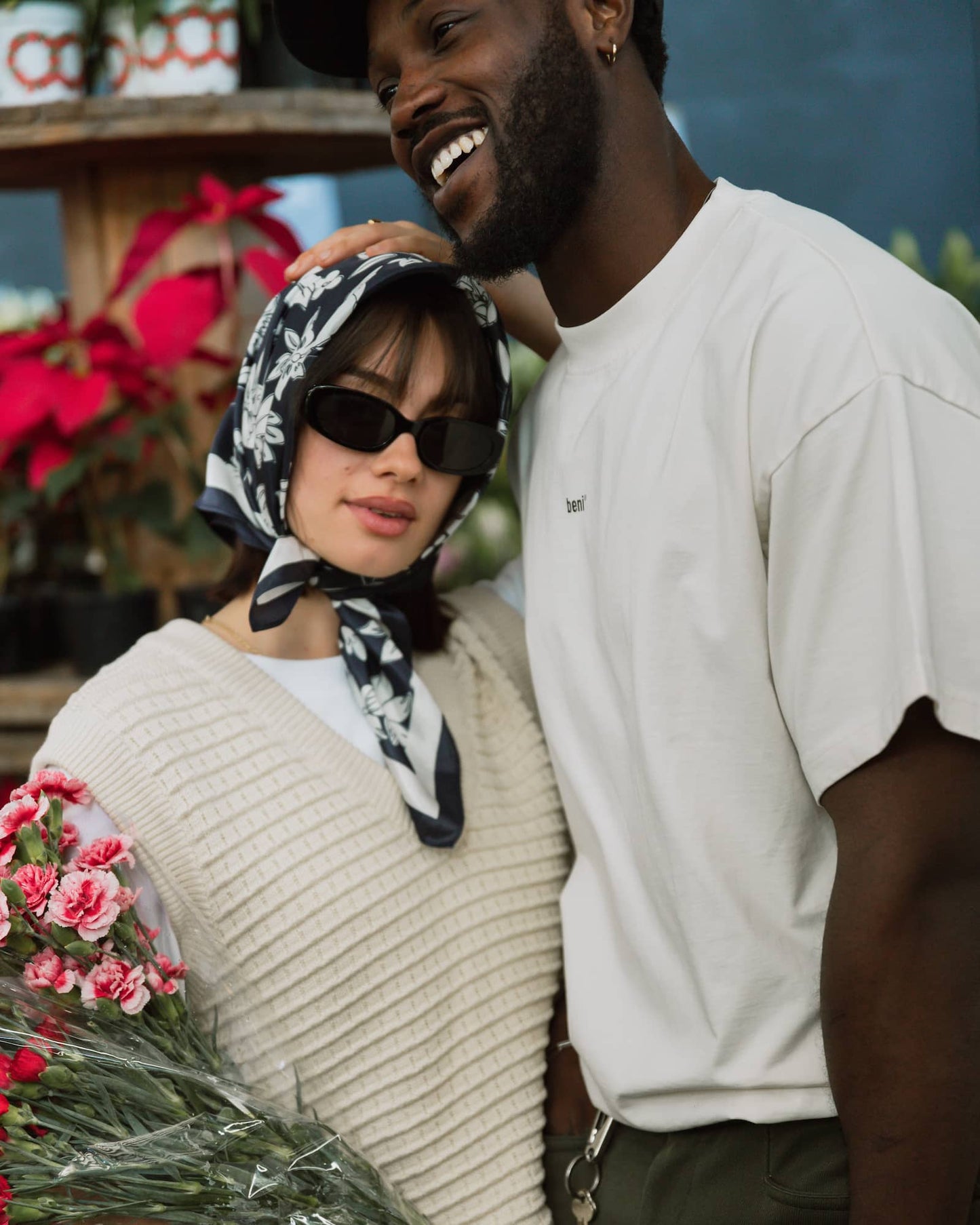 oversized knitted vest