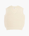 oversized knitted vest