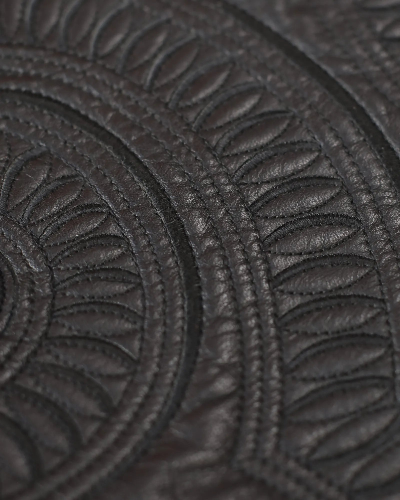 embroidered leather jacket